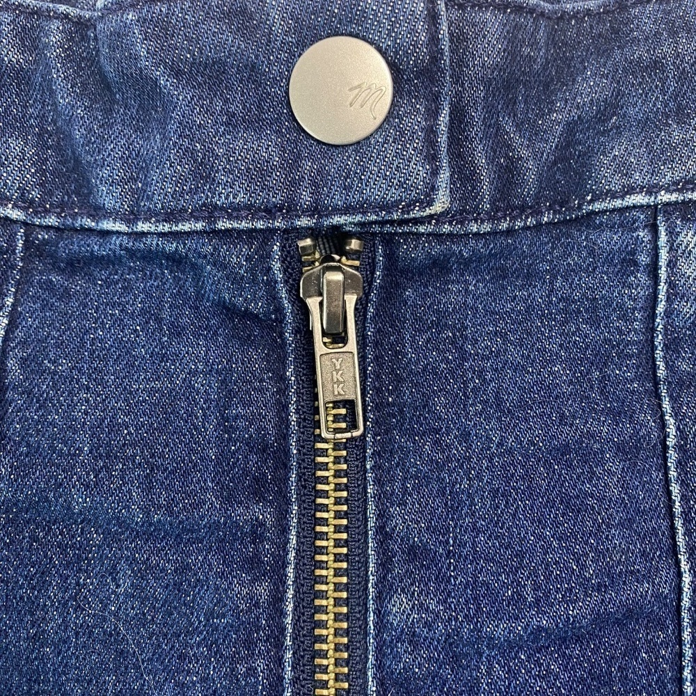 MADEWELL Denim Utility Zip A-Line Mini Skirt Size 25 - Picture 4 of 6